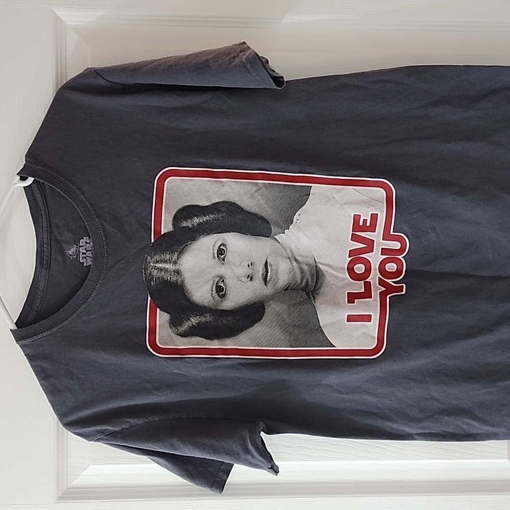 VINTAGE I LOVE YOU STAR WARS DISNEY PRINCESS LEIA TSHIRT